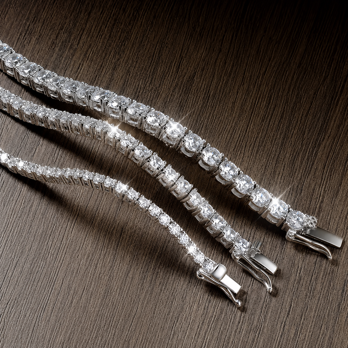 Ladies Moissanite Tennis Set