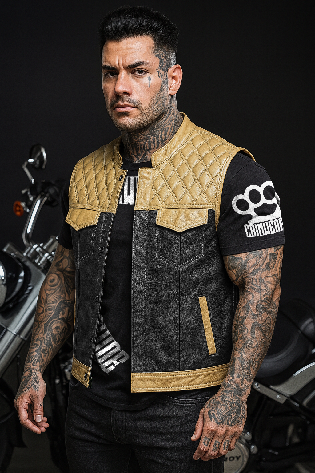 REVERSIBLE US "OFF THE RACK" BLACK STEALTH-DESERT VEST