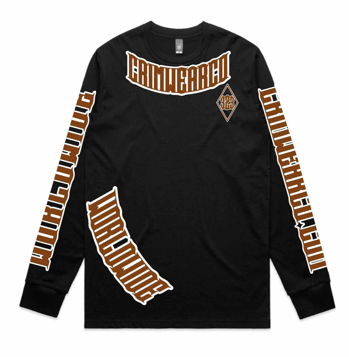 Crim Wear Black Long Sleeve Tee