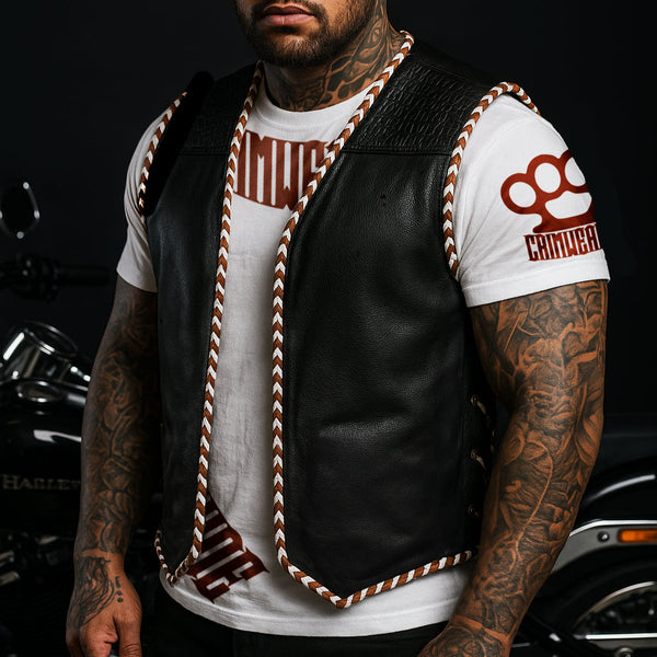 AUS BROWN/WHITE "OFF THE RACK" LEATHER / CROC