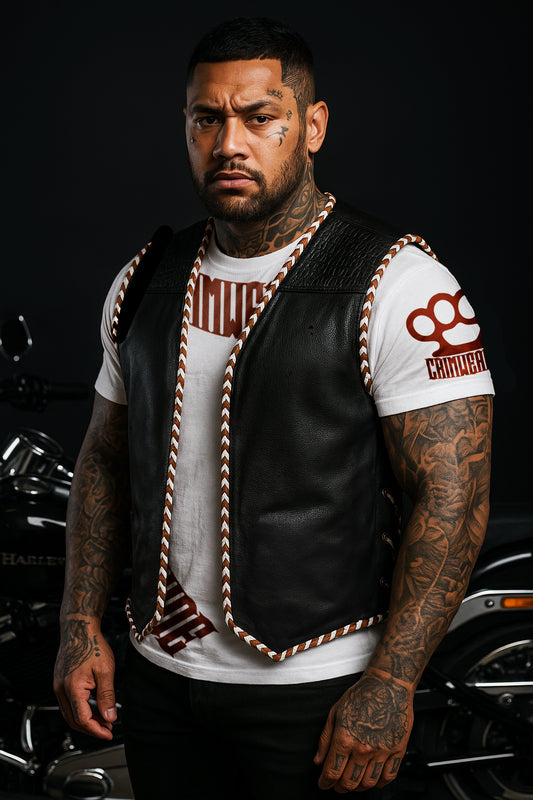 AUS BROWN/WHITE "OFF THE RACK" LEATHER / CROC