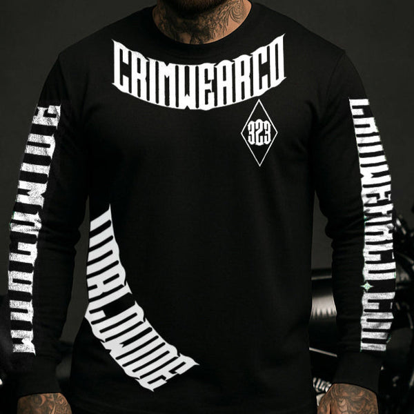 Crim Wear Black Long Sleeve Tee