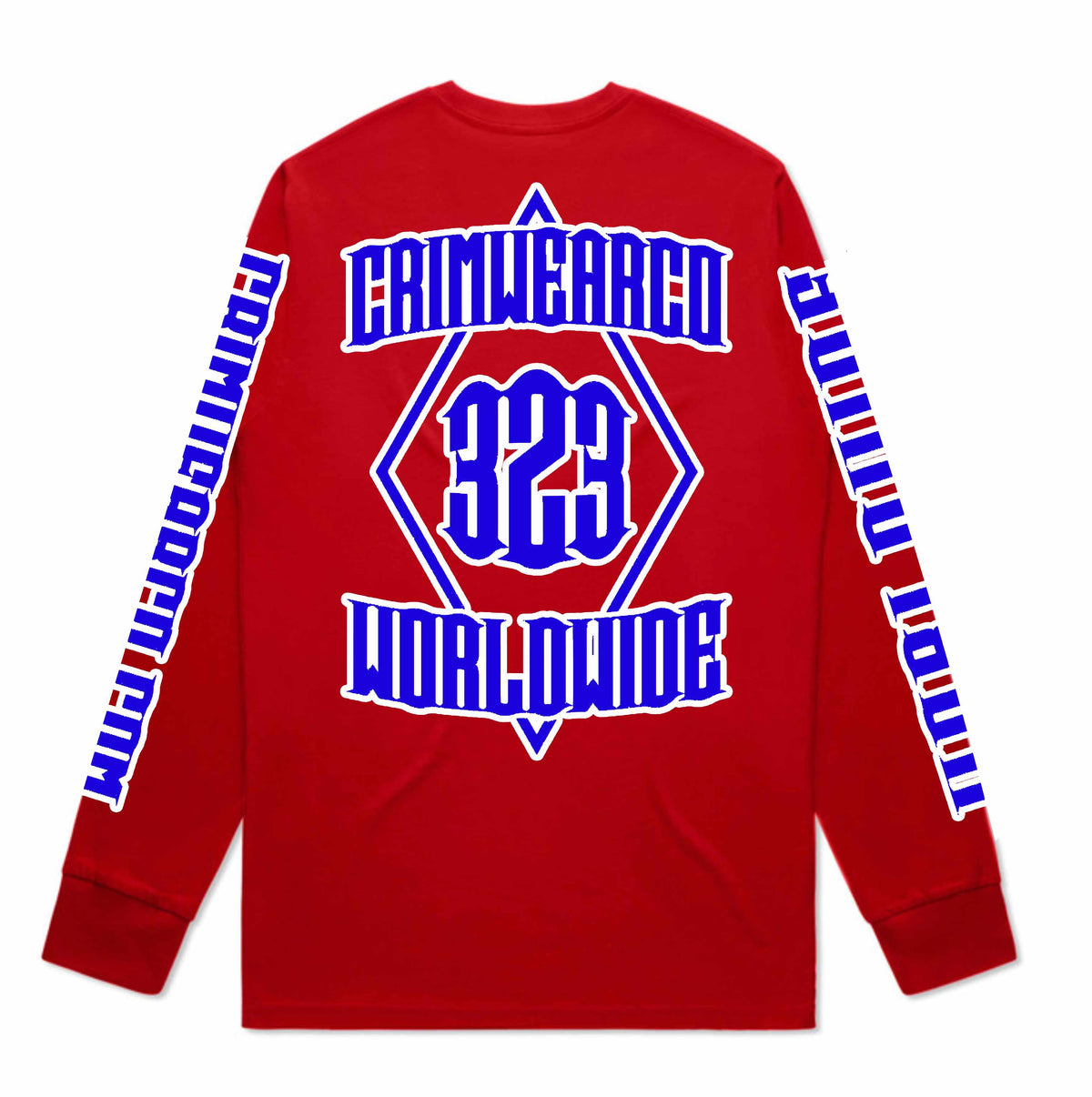 Crim Wear Red Long Sleeve Tee
