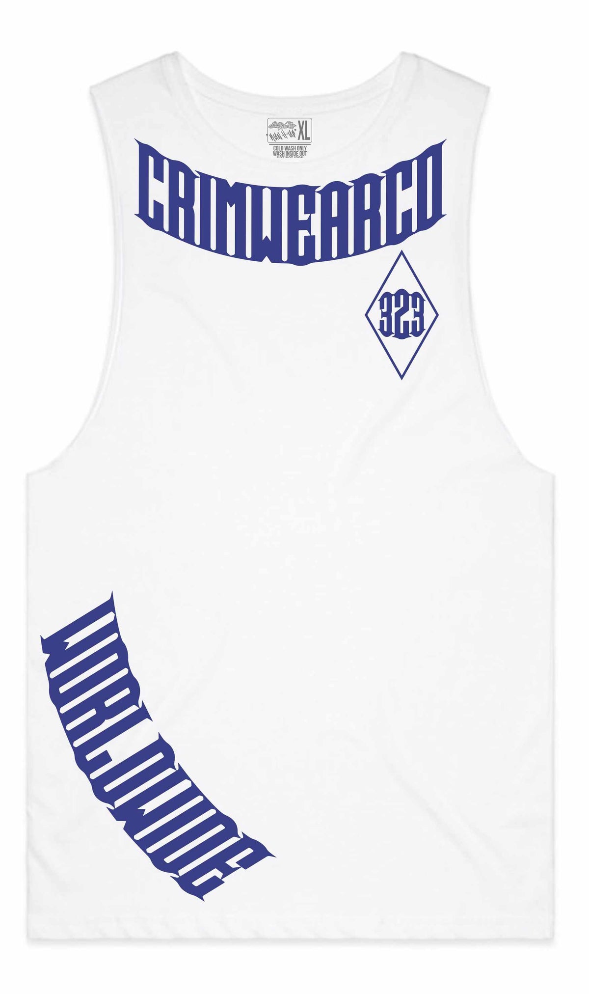 Crim Wear White Muscle Tee