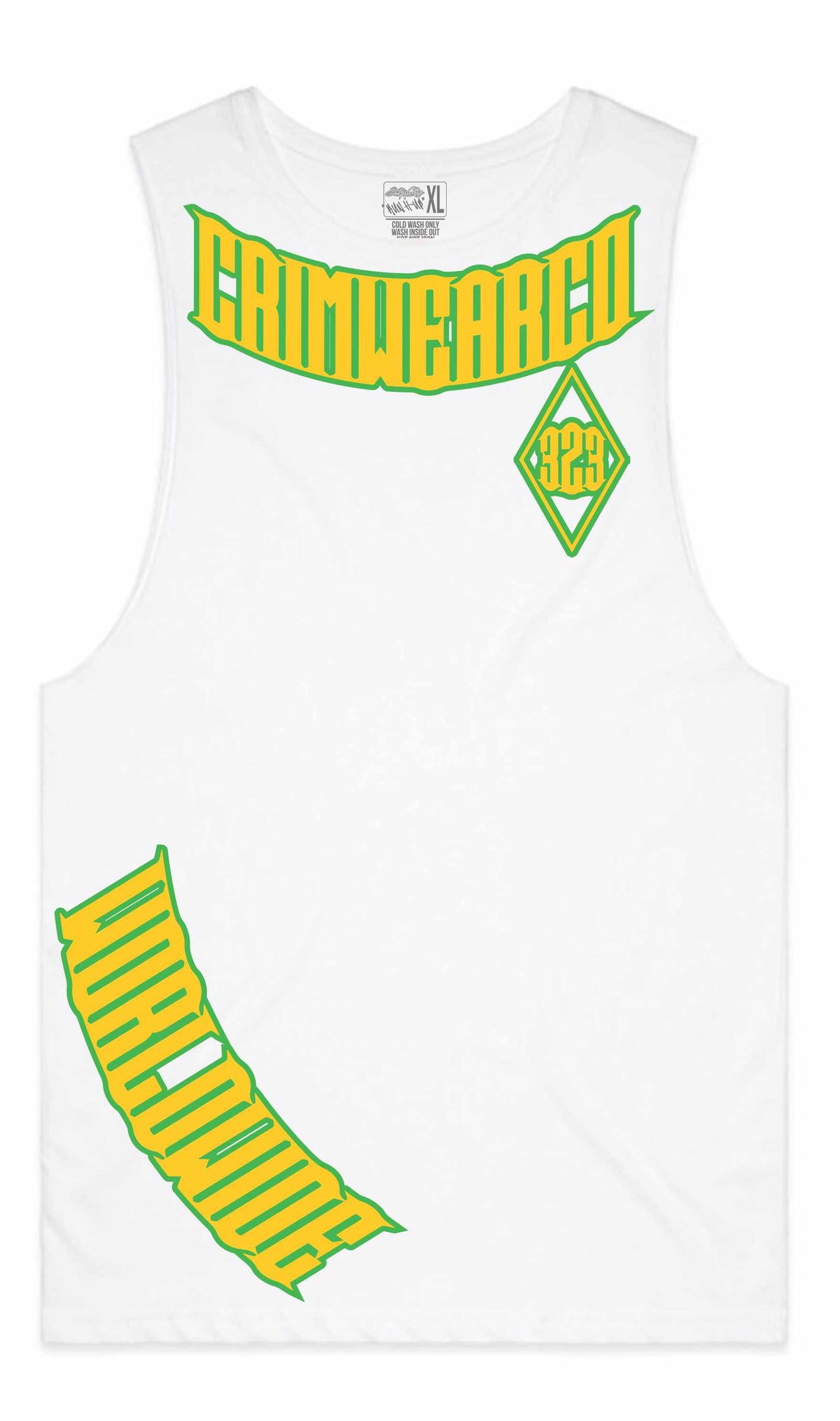 Crim Wear White Muscle Tee