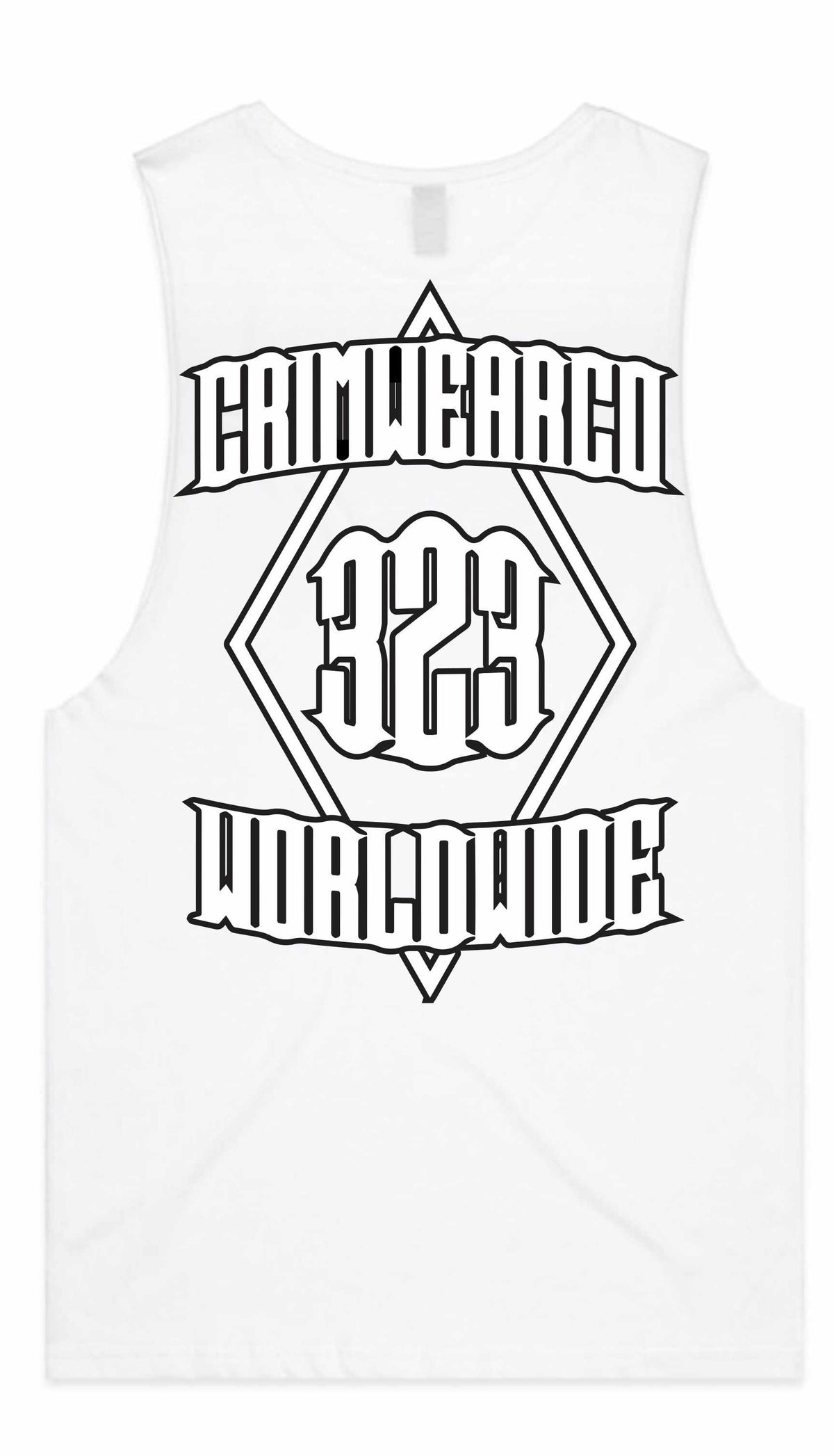 Crim Wear White Muscle Tee