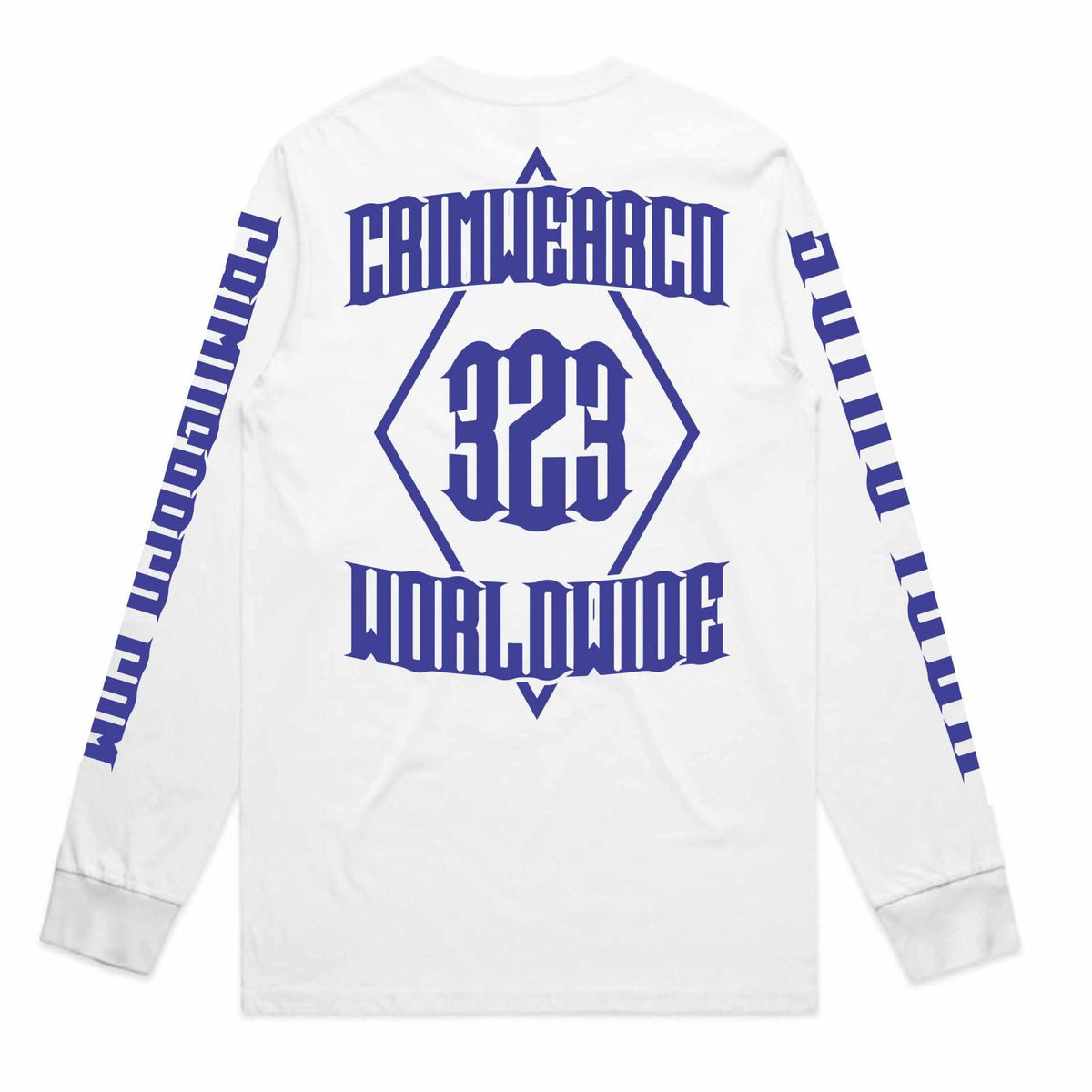 Crim Wear White Long Sleeve Tee