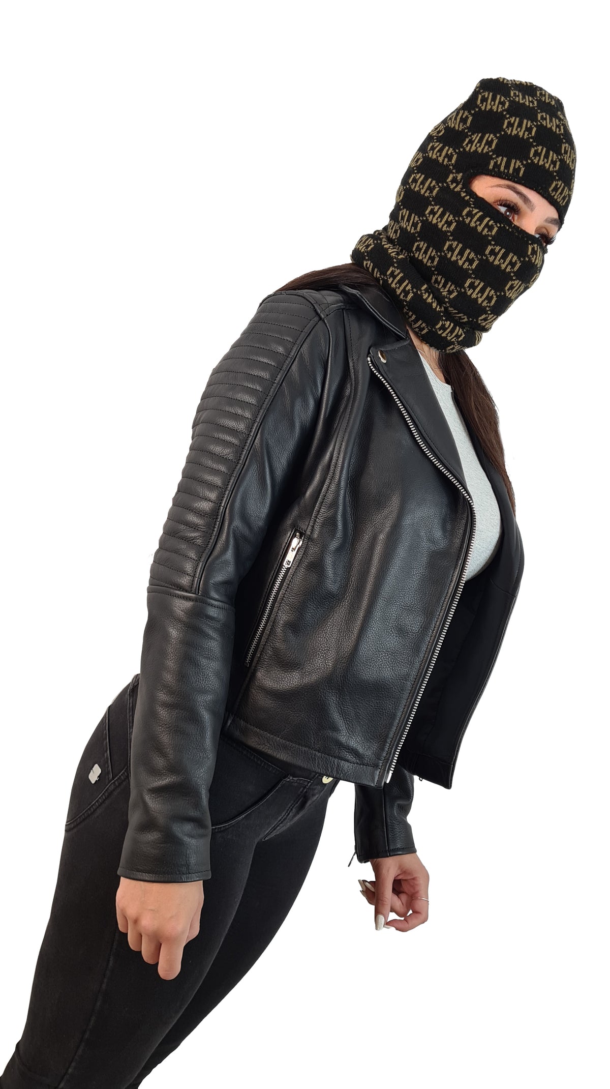 LADIES "OFF THE RACK" ZIPPED COLLAR JACKET