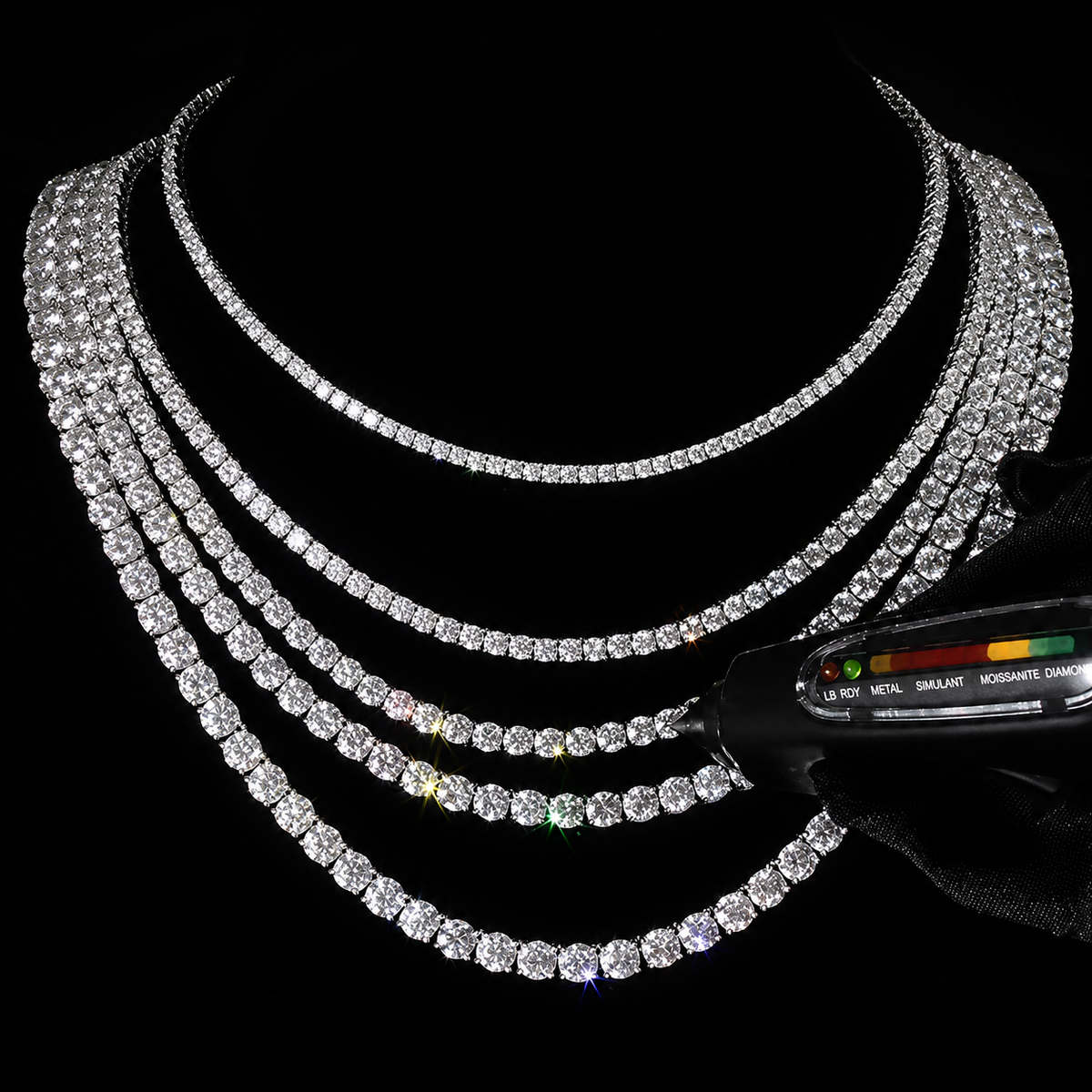 Ladies Moissanite Tennis Set