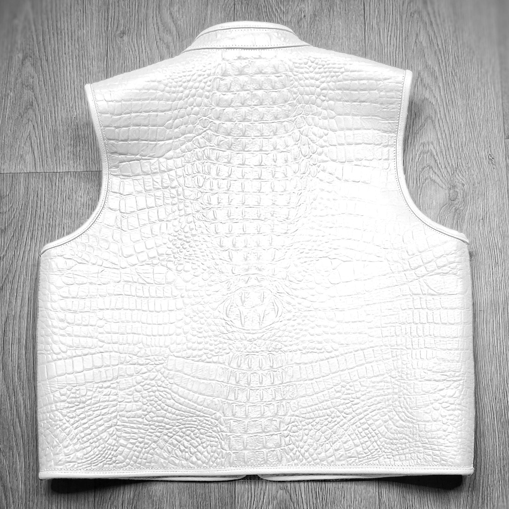 EURO "OFF THE RACK" WHITE GATOR VEST