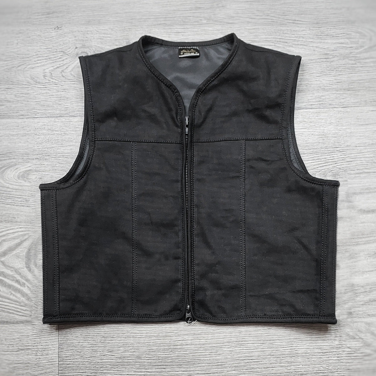 EURO "OFF THE RACK" BLACK DENIM VEST