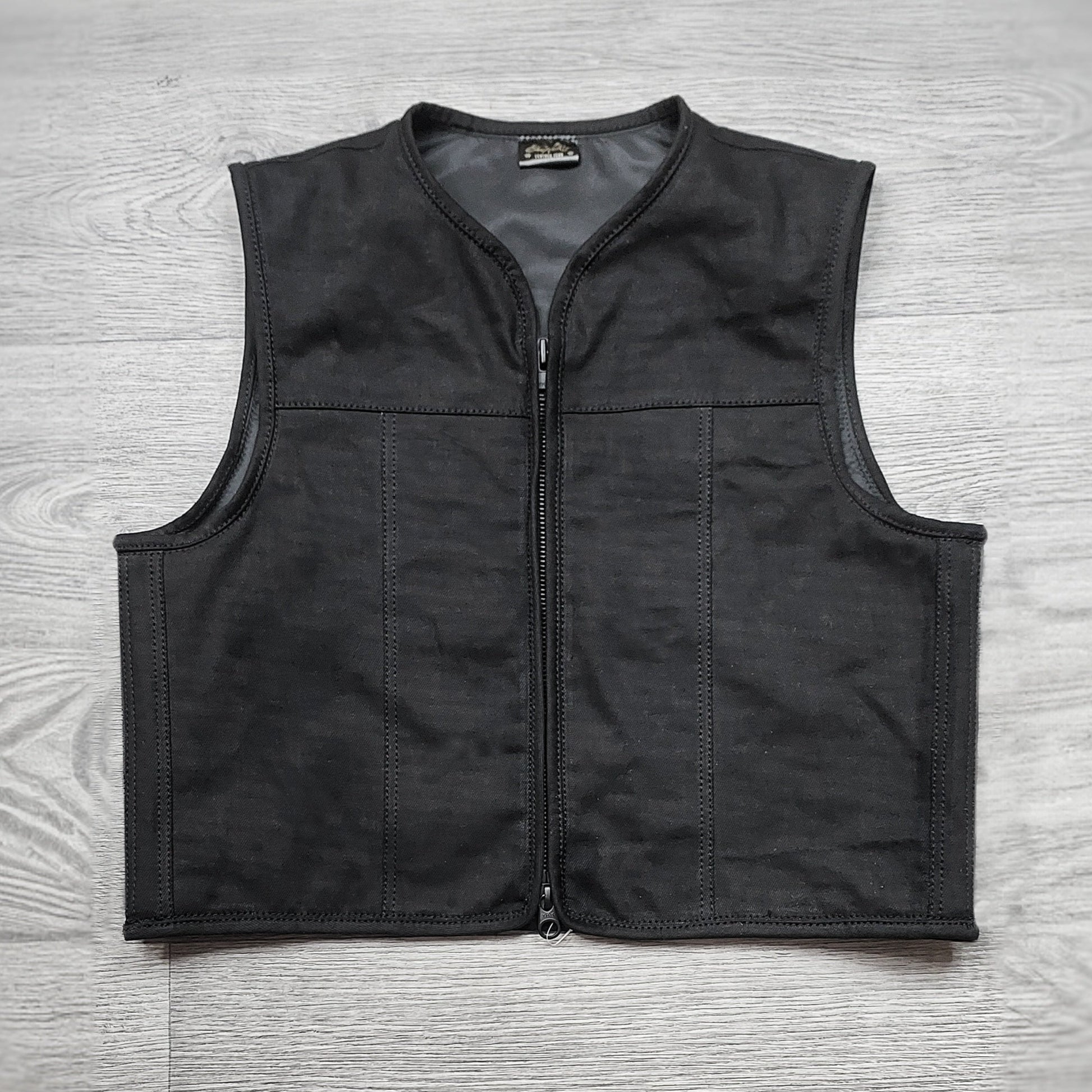 EURO "OFF THE RACK" BLACK DENIM VEST