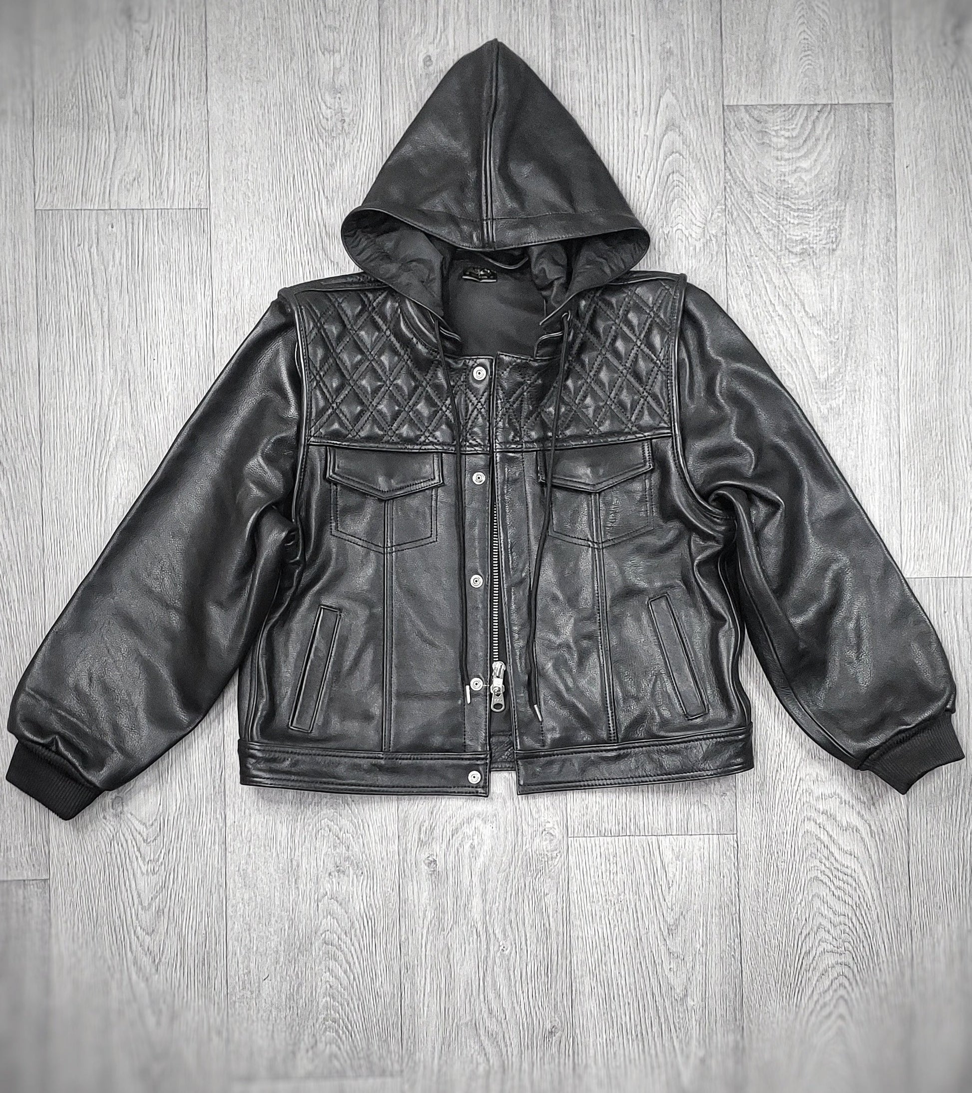 US "OFF THE RACK" REMOVABLE SLEEVE MIDNIGHT VEST