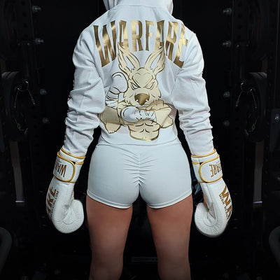 Ladies Warfare Hoodie - Crop Long Sleeve