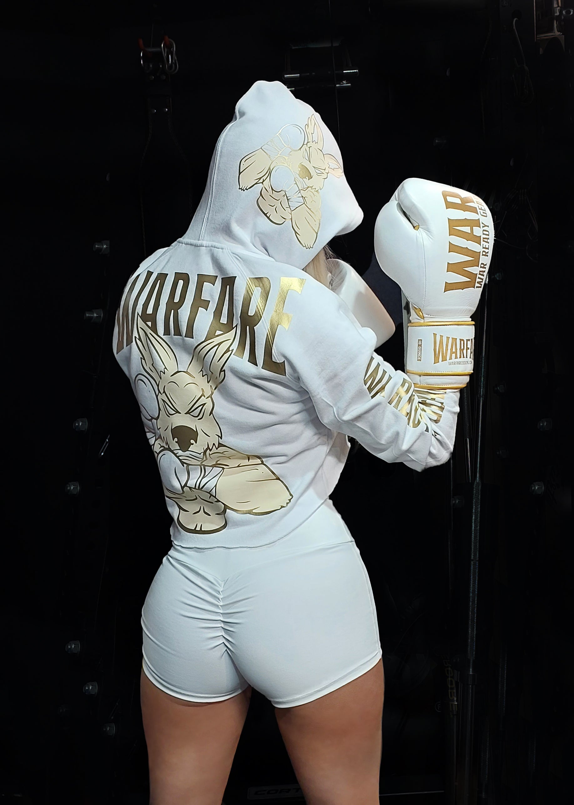 Ladies Warfare Hoodie - Crop Long Sleeve