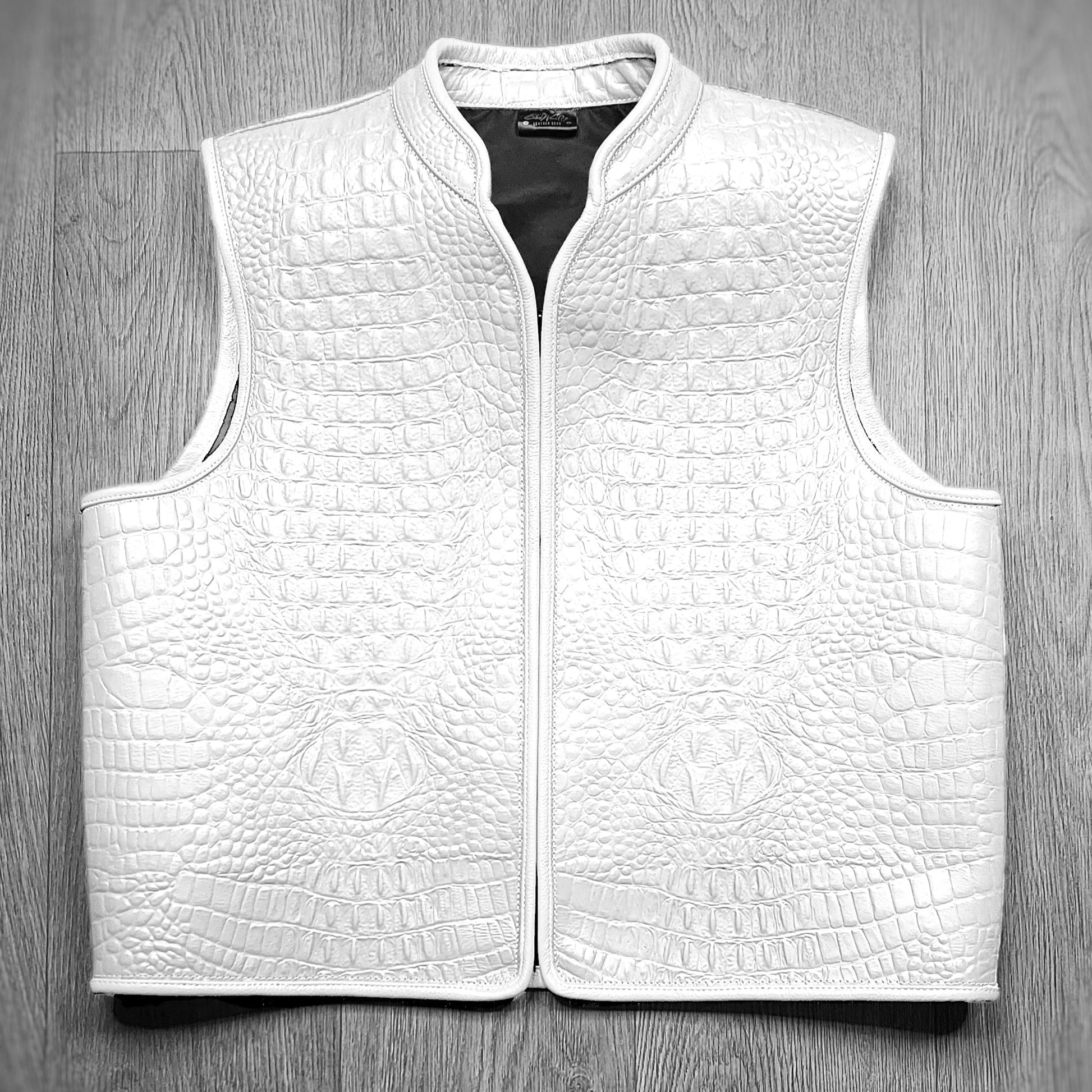 EURO "OFF THE RACK" WHITE GATOR VEST