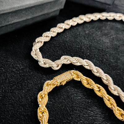 Iced Rope Chain Necklace