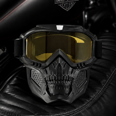 Skull Mask Shield & Goggles