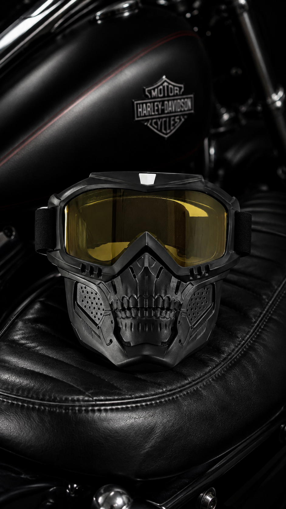 Skull Mask Shield & Goggles