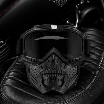 Skull Mask Shield & Goggles