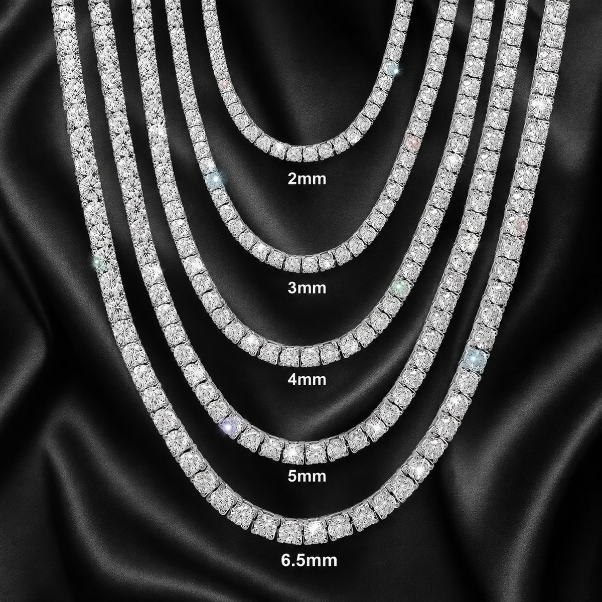 Ladies Moissanite Tennis Set