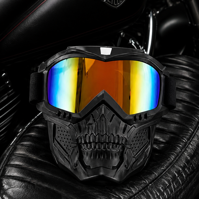 Skull Mask Shield & Goggles