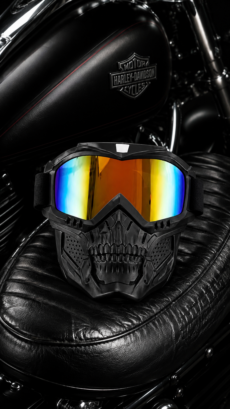 Skull Mask Shield & Goggles