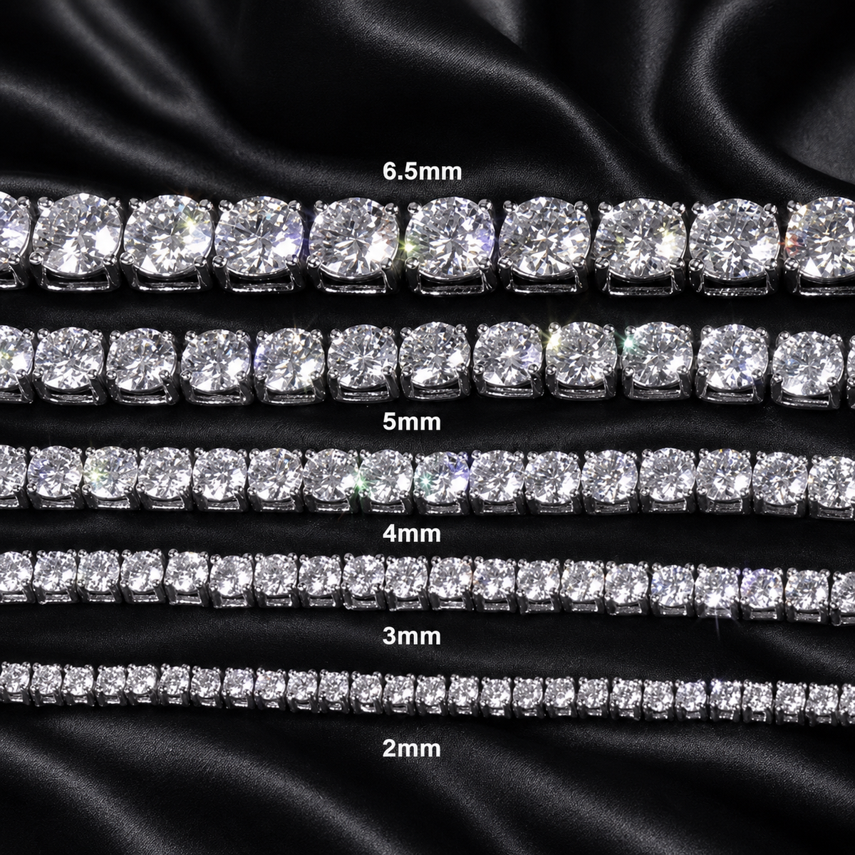 Ladies Moissanite Tennis Set