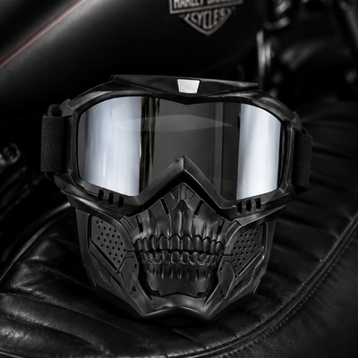 Skull Mask Shield & Goggles