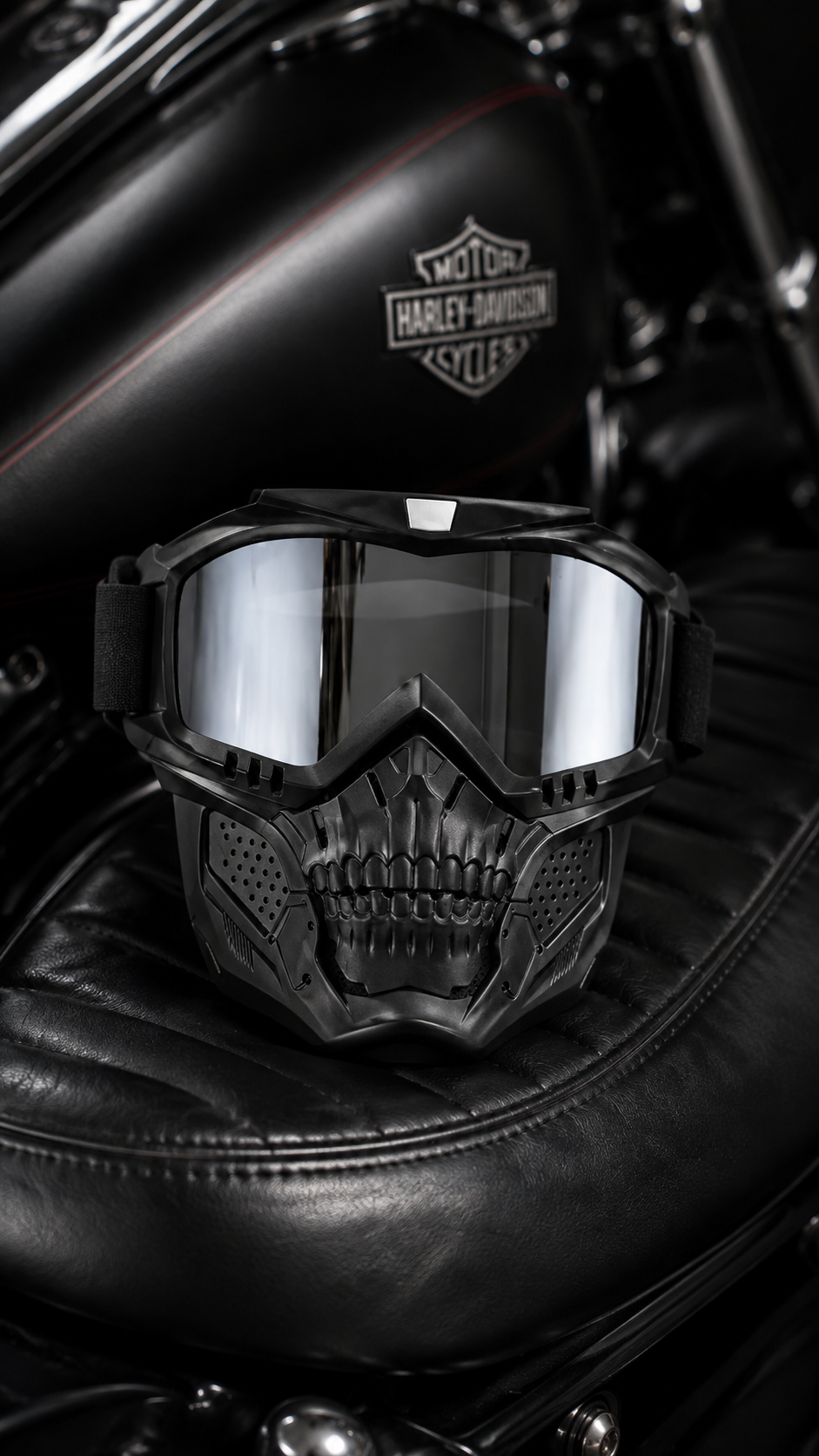 Skull Mask Shield & Goggles