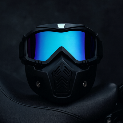 Open Face Mask Shield & Goggles