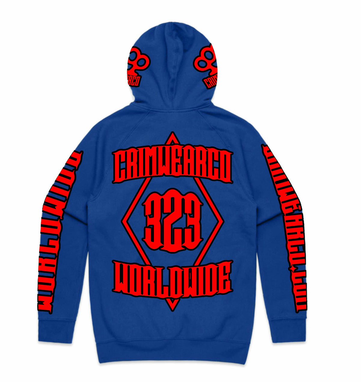 Crim Wear Blue Hoodie