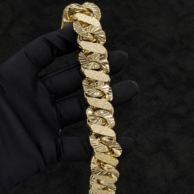 Diamond Cut Stone Wash Bracelet / Chain