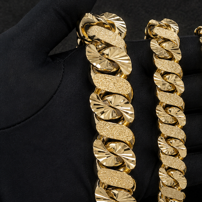 Diamond Cut Stone Wash Bracelet / Chain
