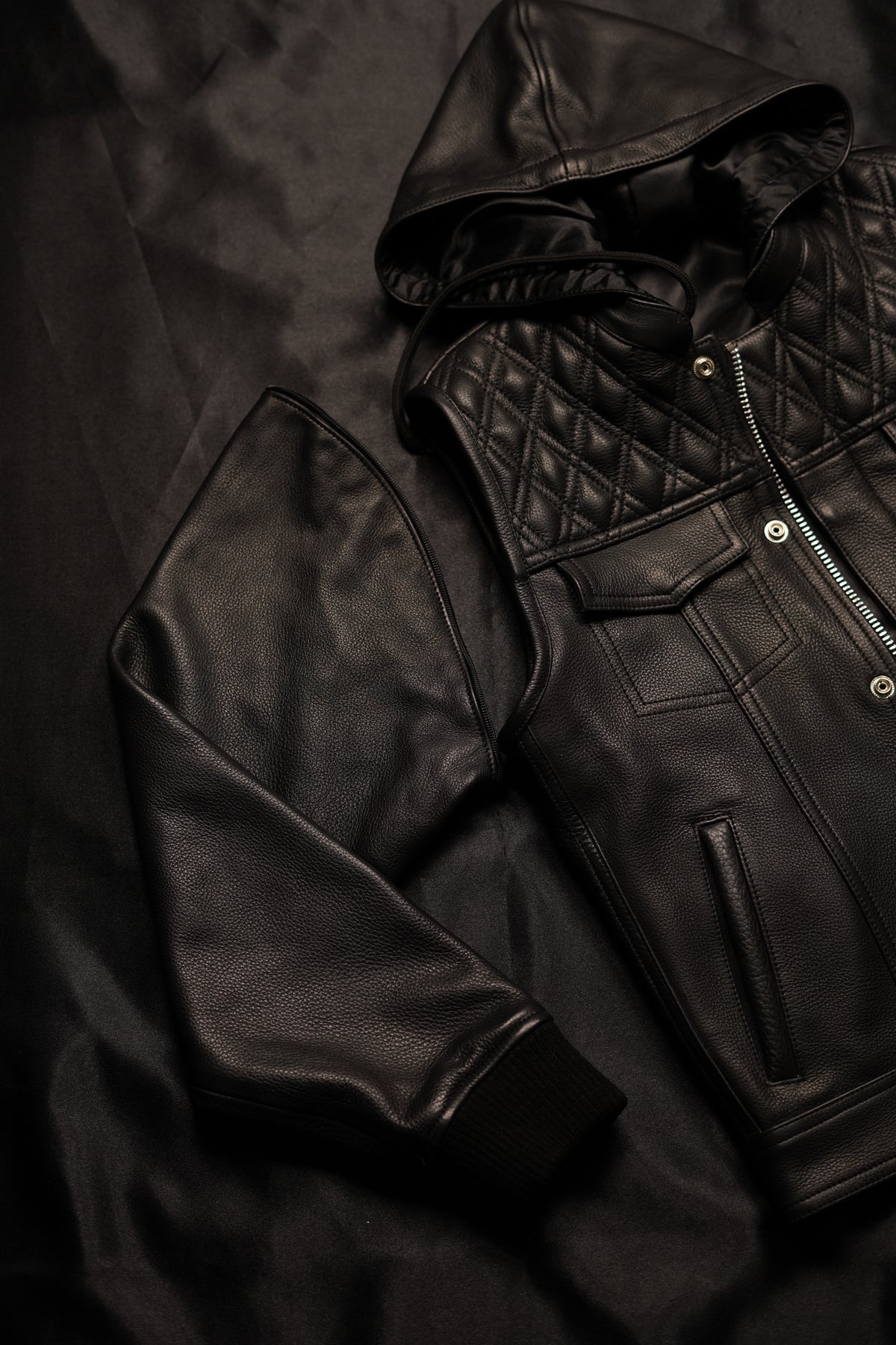US "OFF THE RACK" REMOVABLE SLEEVE MIDNIGHT VEST