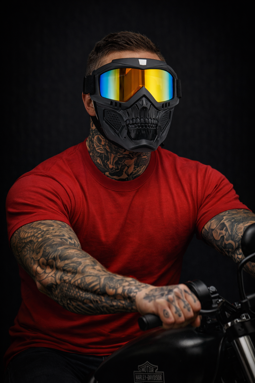 Skull Mask Shield & Goggles