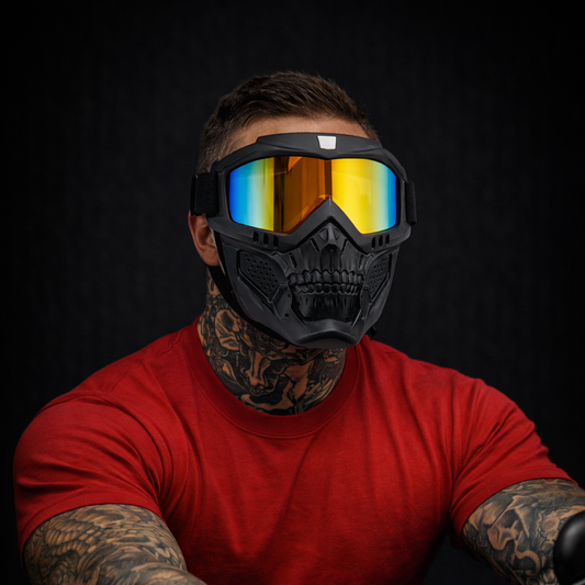 Skull Mask Shield & Goggles