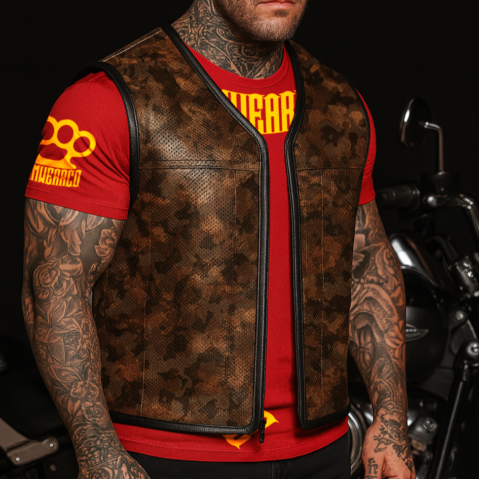 EURO DESERT "OFF THE RACK" PERFORATED CAMO VEST 2.0