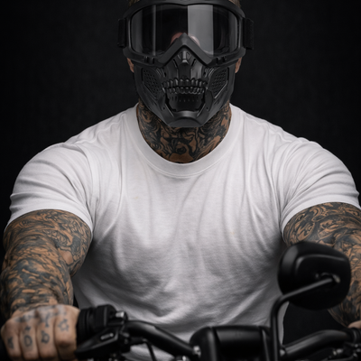Skull Mask Shield & Goggles