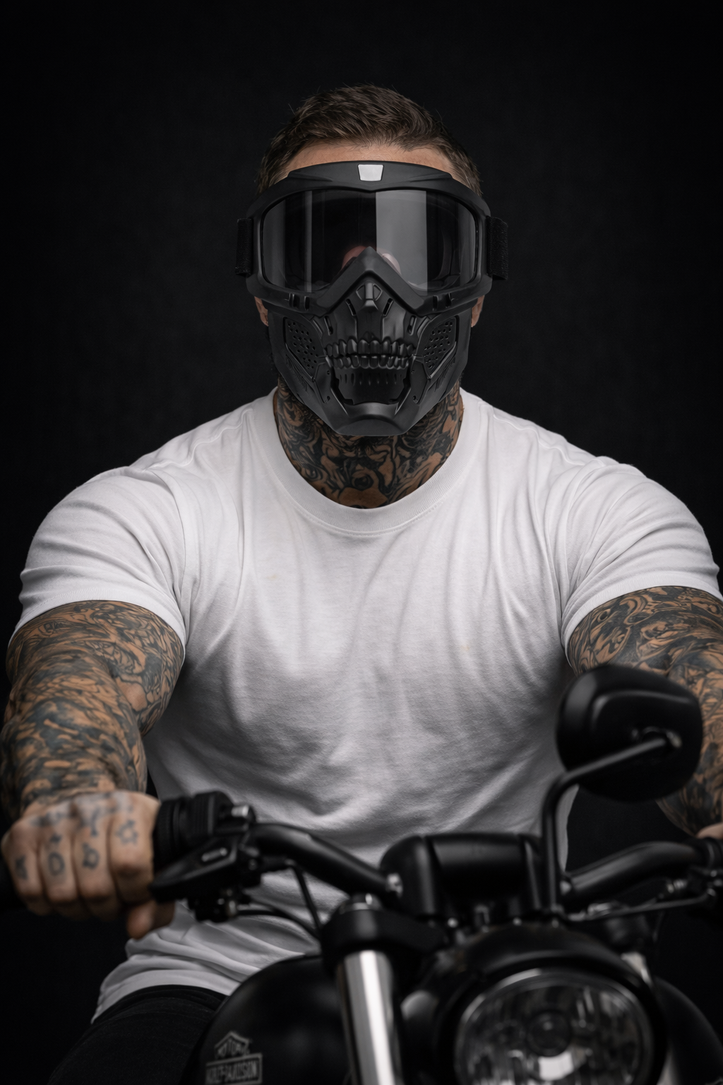 Skull Mask Shield & Goggles