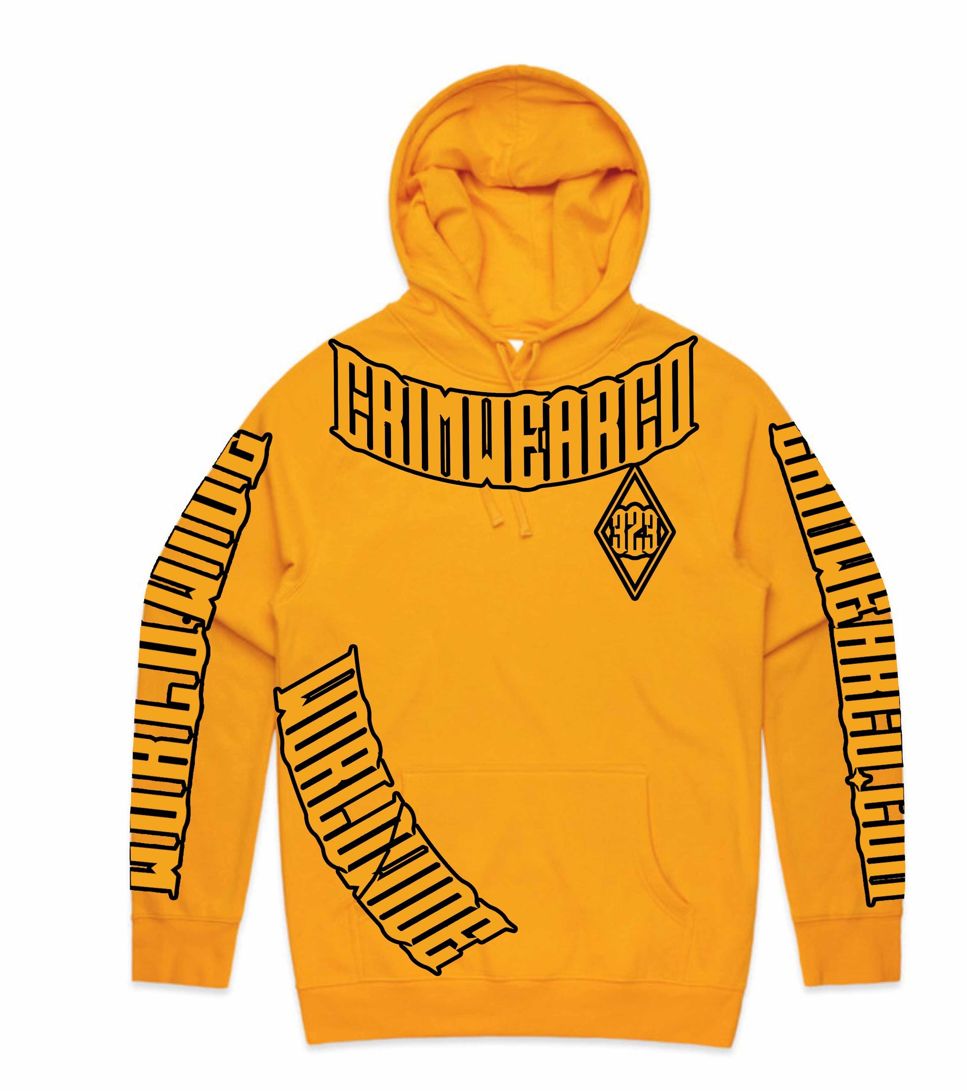 Crim Wear Yellow Hoodie *NEW *