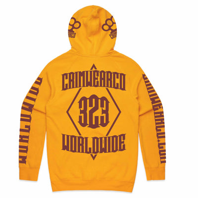 Crim Wear Yellow Hoodie *NEW *