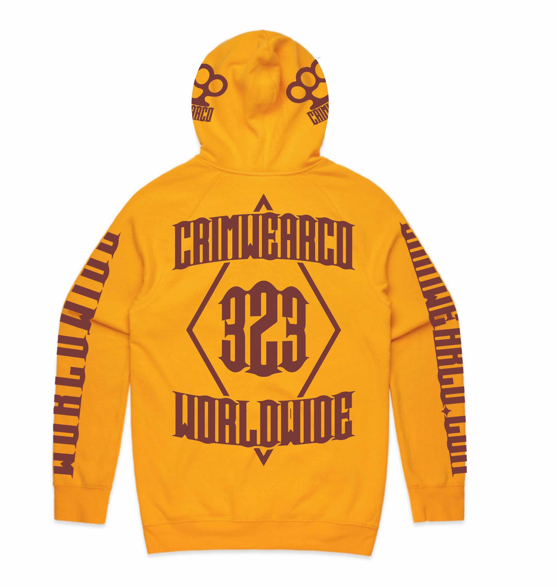 Crim Wear Yellow Hoodie *NEW *