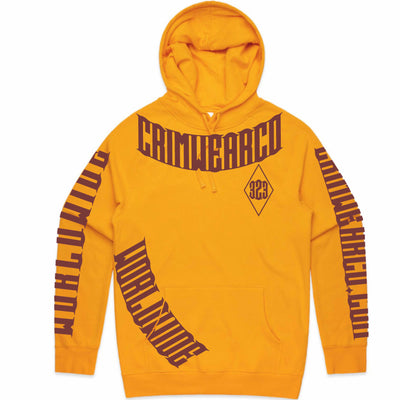 Crim Wear Yellow Hoodie *NEW *