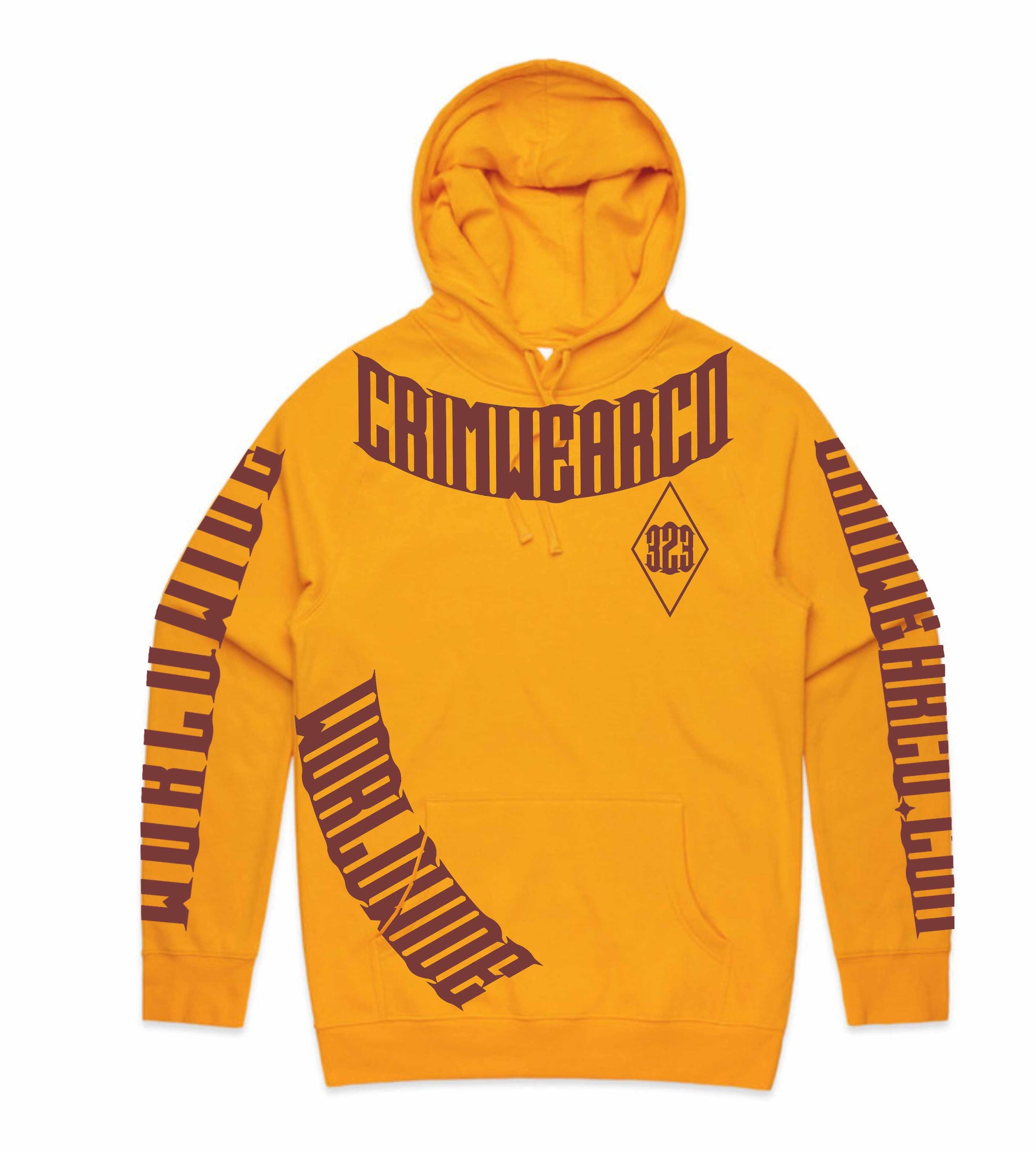 Crim Wear Yellow Hoodie *NEW *