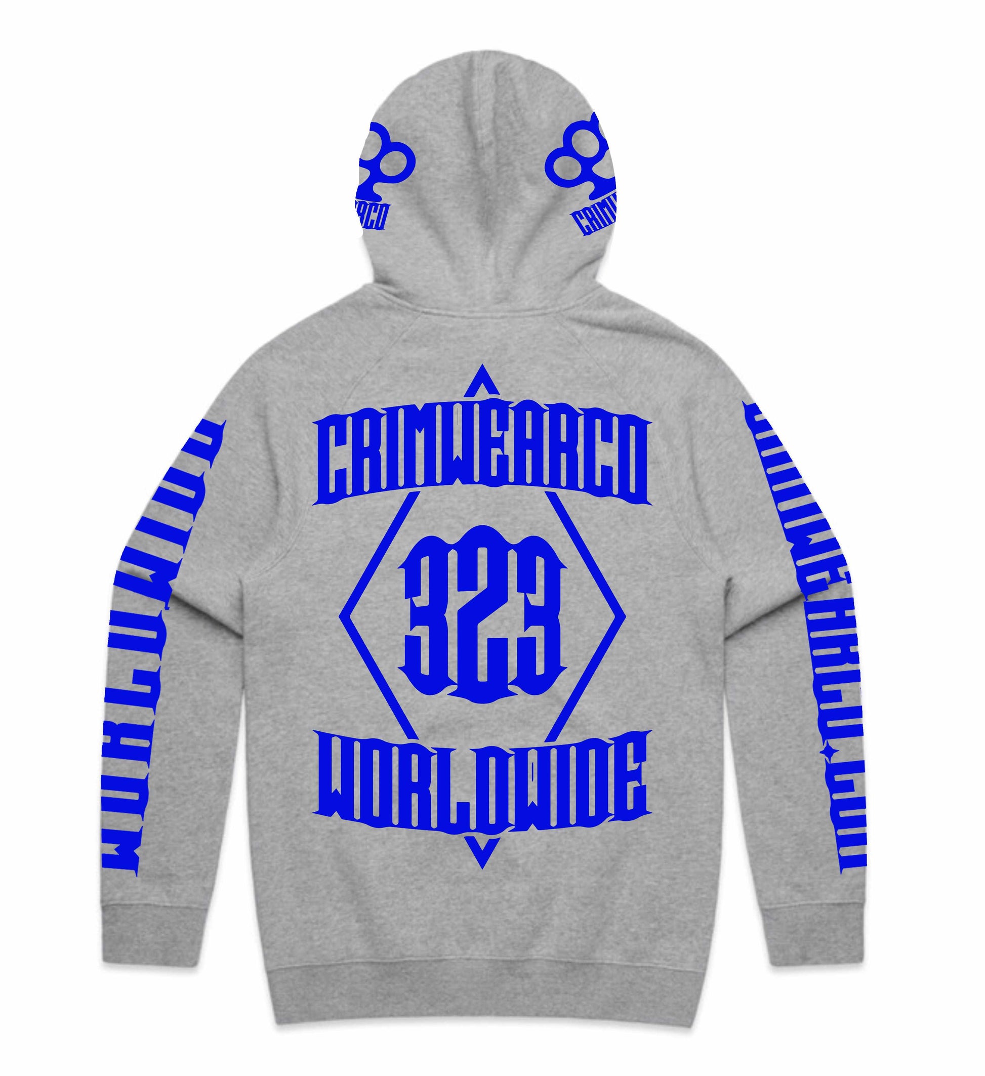 Crim Wear Grey Hoodie *NEW *