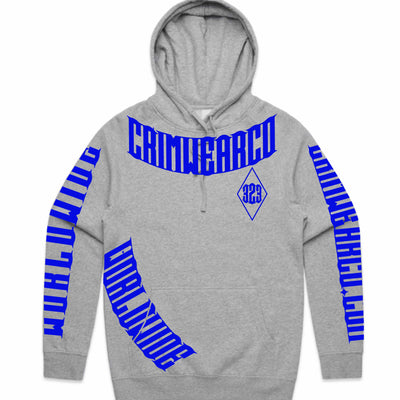Crim Wear Grey Hoodie *NEW *