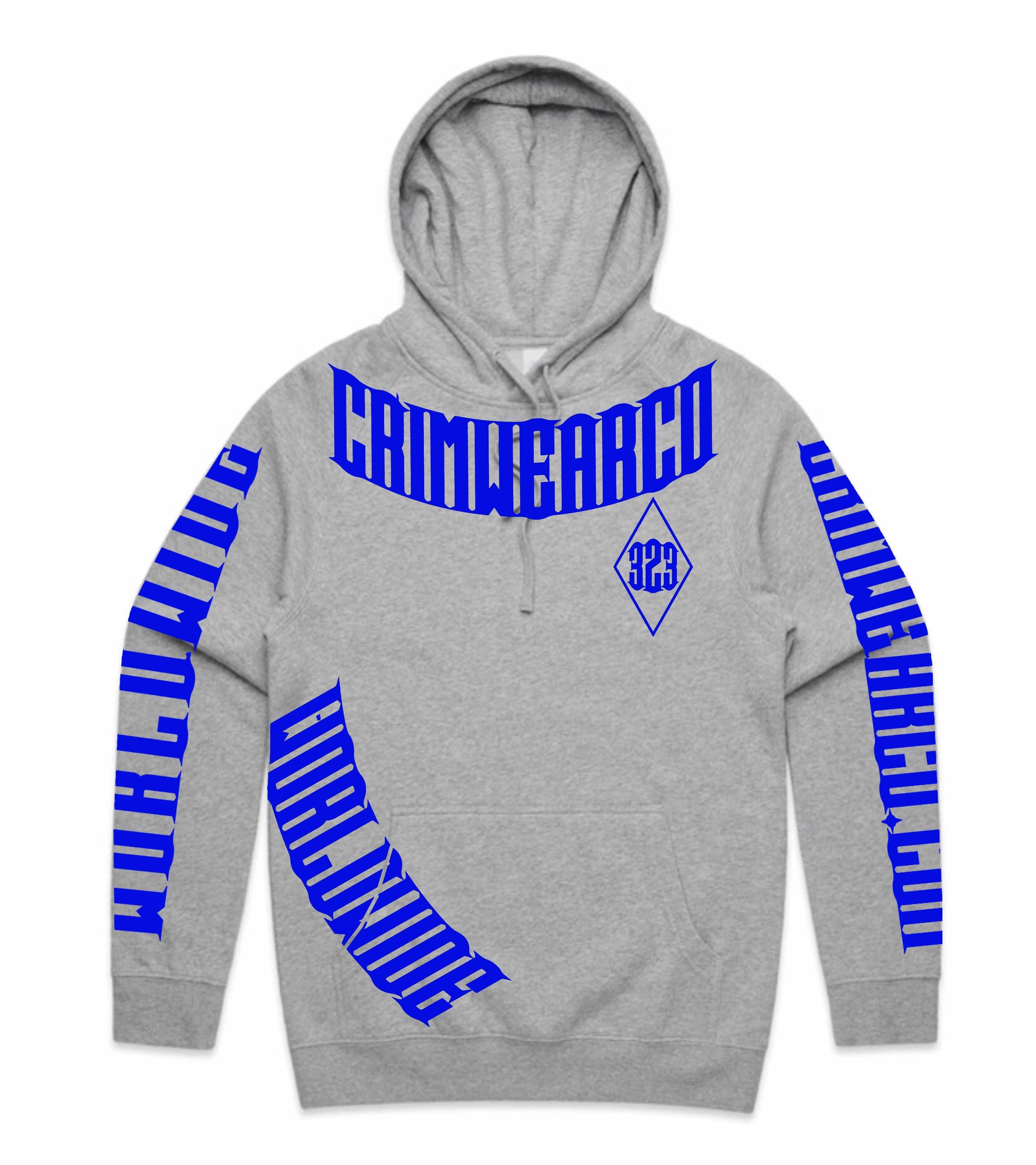 Crim Wear Grey Hoodie *NEW *