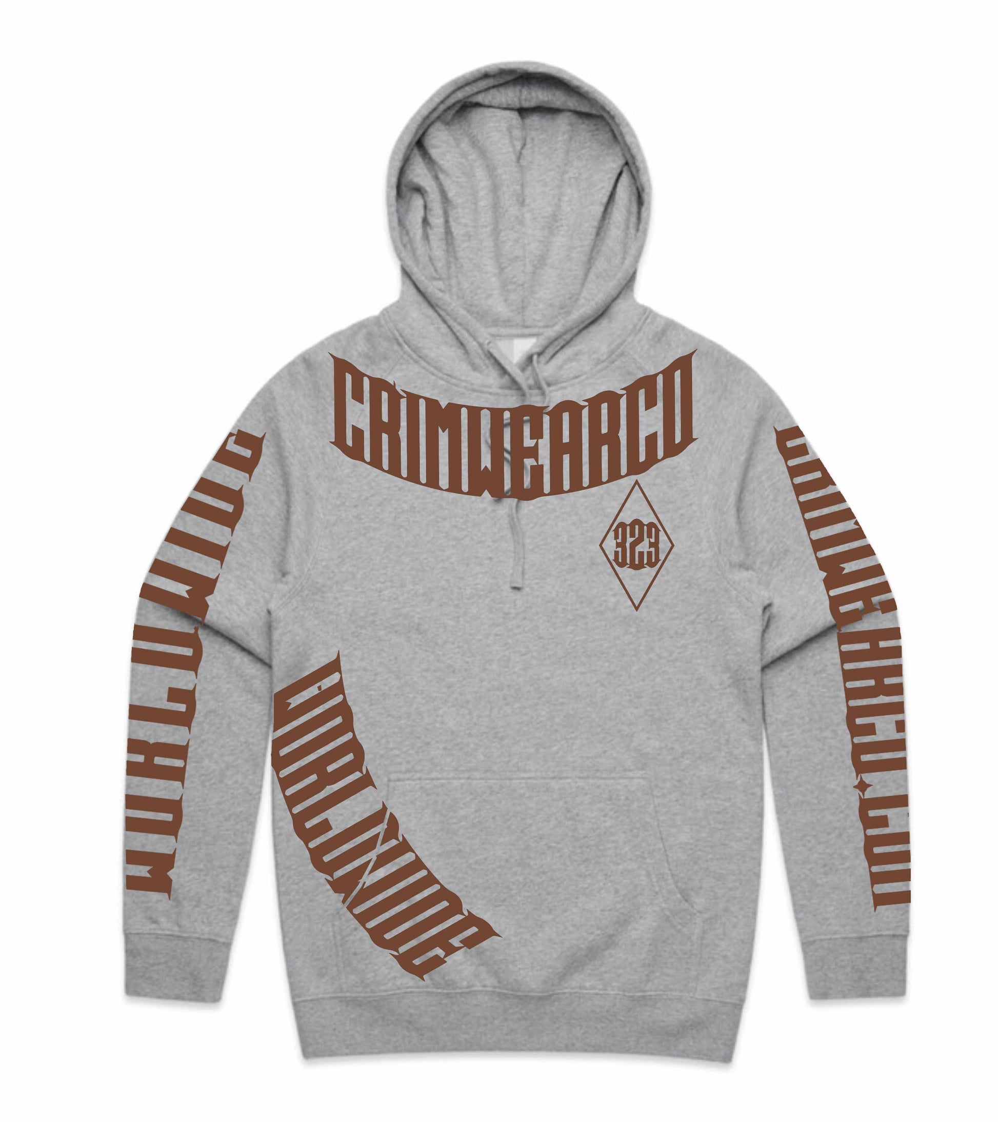 Crim Wear Grey Hoodie *NEW *