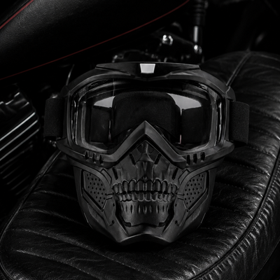 Skull Mask Shield & Goggles